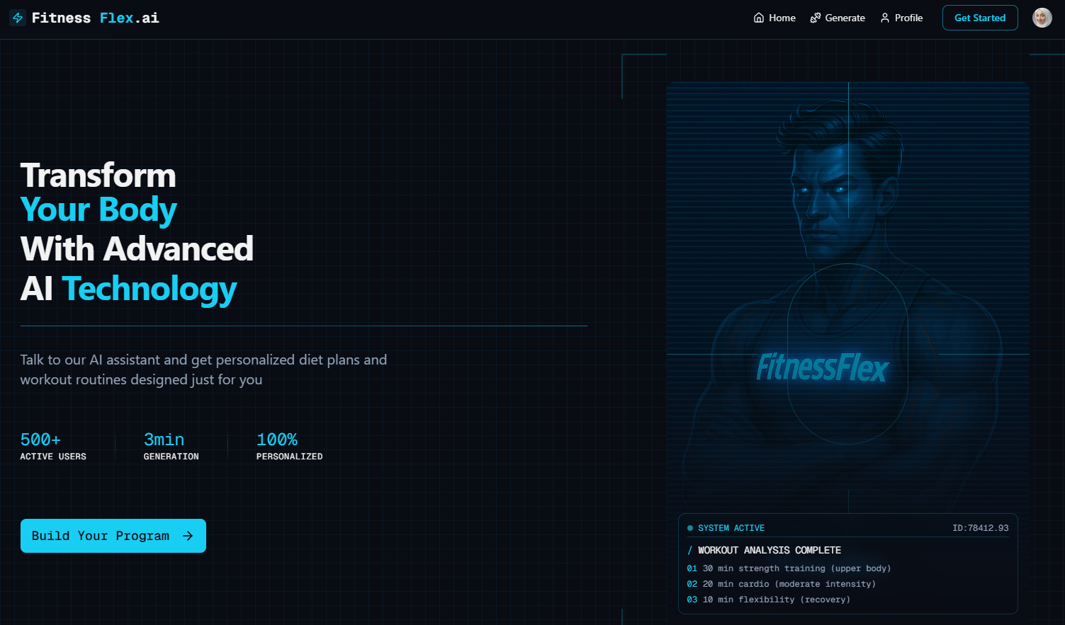 Voice AI Fitness & Routine Generator