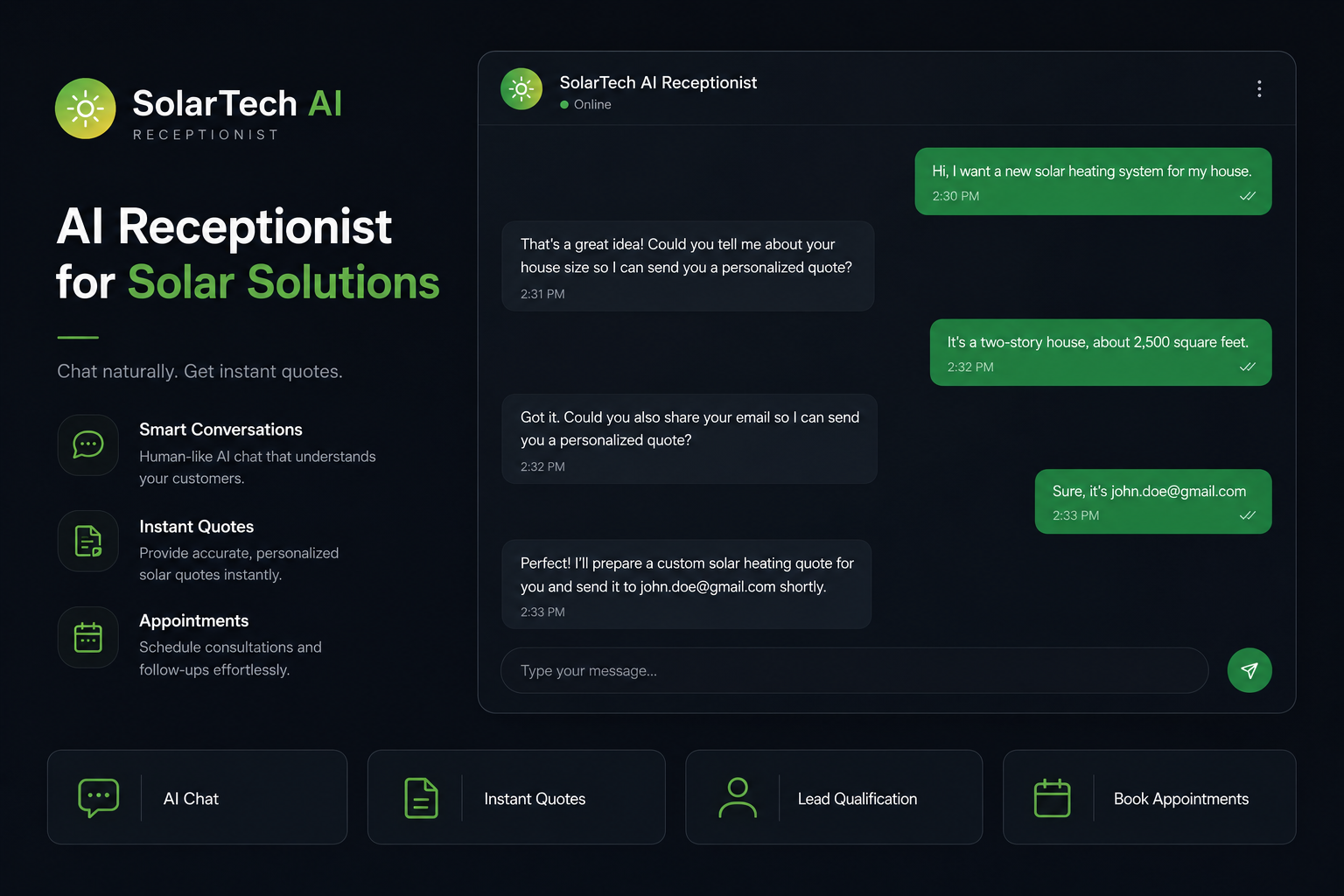 AI Sales Receptionist for Automated Lead Conversion